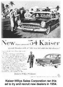 Kaiser auto ad